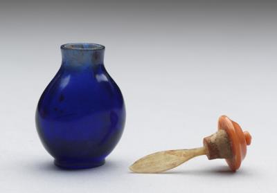 图片[3]-Blue glass snuff bottle, 18th century, Qing dynasty-China Archive